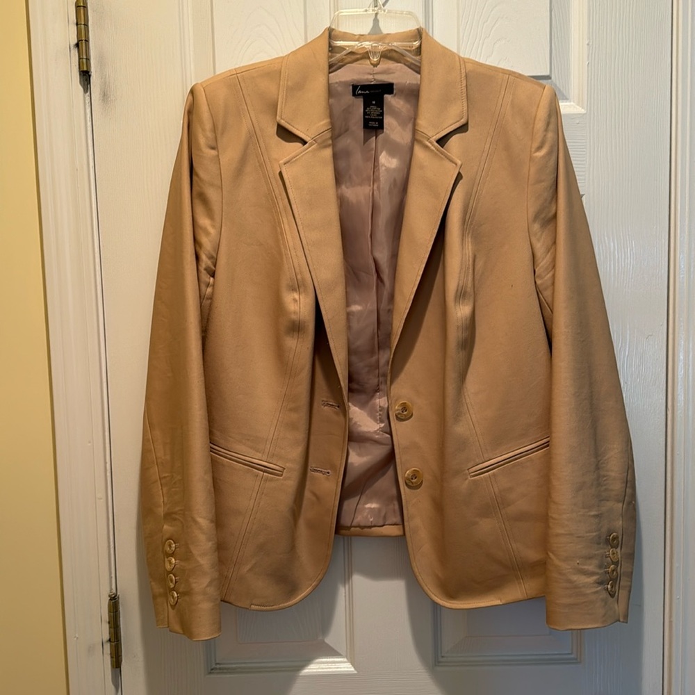 Lane Bryant tan blazer